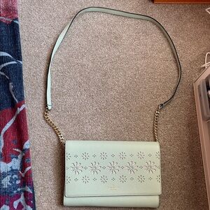Kate Spade Mint Floral Crossbody Bag